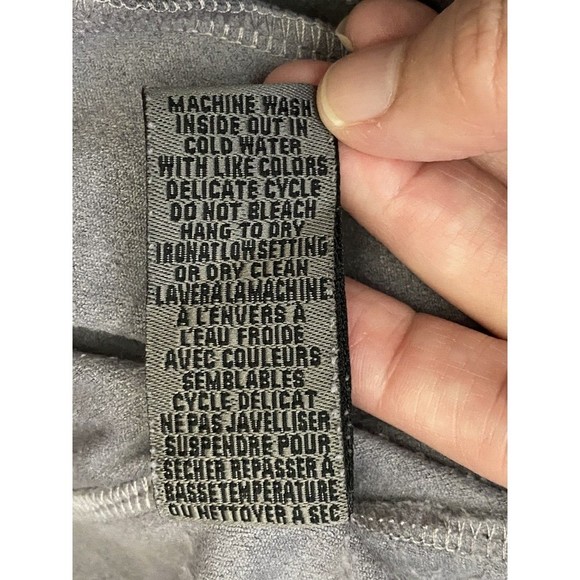 NWT One by Chapter One Gray/Lavender faux suede Jogger Pants Size Small - Picture 5 of 7